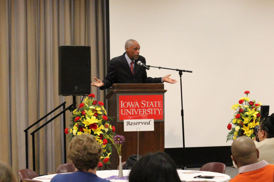 Senior Policy Advisor Dr. Thomas Hill spoke highly of former dean of students Pamela Anthony. Hill shared a memory of visiting Anthony and her extensive shoe collection.