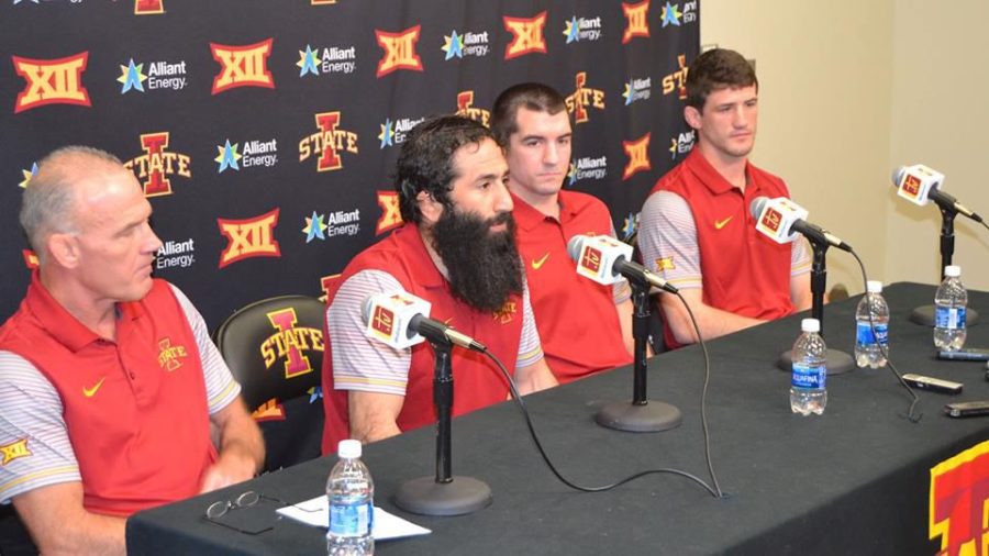 Iowa States new assistant wrestling coaches are introduced to the media Tuesday, April 4. 