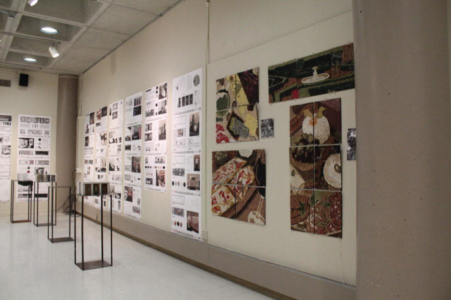 Work from the Fall 2015 Rome Show on display in Gallery 181, College of Design. 48 students contributed to the show, including 19 graphic design, 24 interior design and five integrated studio arts students who participated in the fall 2015 College of Design Rome Program and the Venice Biennale 2015: 56th International Art Exhibition.