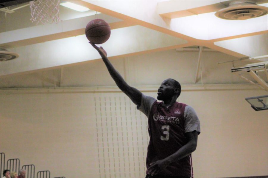 Iowa States Marial Shayok lays-in a basketball during a YMCA Capital City League game.
