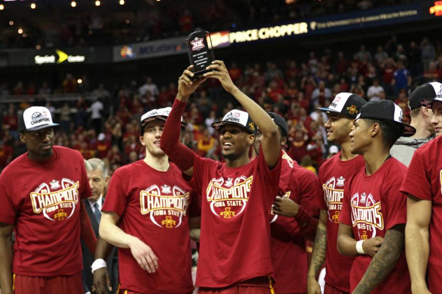 Monte Morris earned the Most Outstanding Player award at the Big 12 Championshp following Iowa States 80-74 win against West Virginia on Saturday. The win gave Iowa State its third Big 12 Championship title in four years.