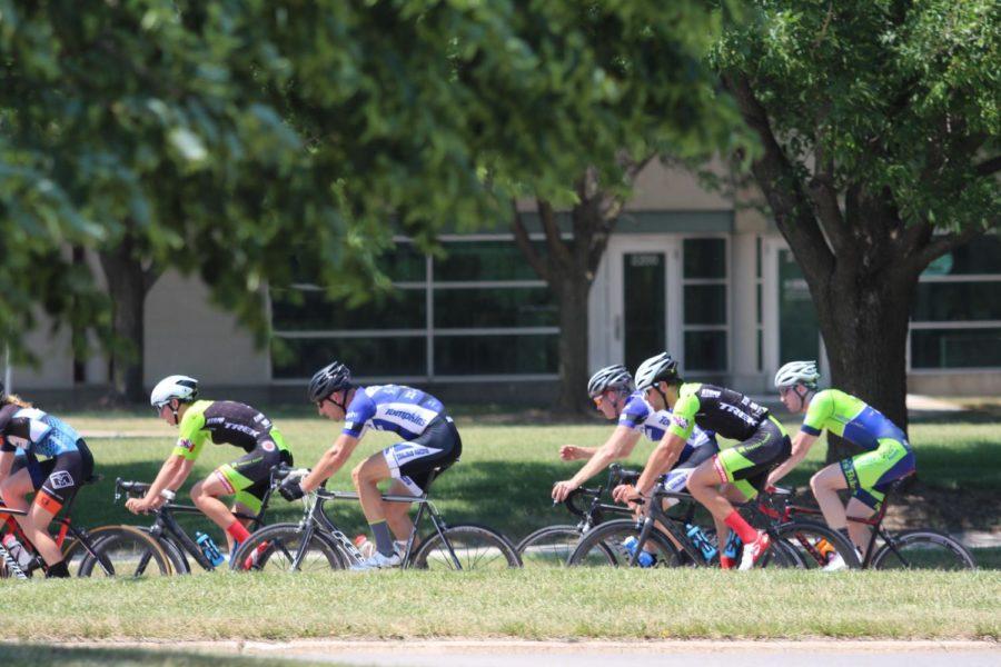 On June 11, cyclists followed a 2.6 mile route surrounding the ISU Research Park during the Grand Prix races.