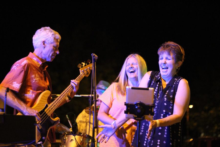 Some crowd members were invited on stage to sing with The Specialists.