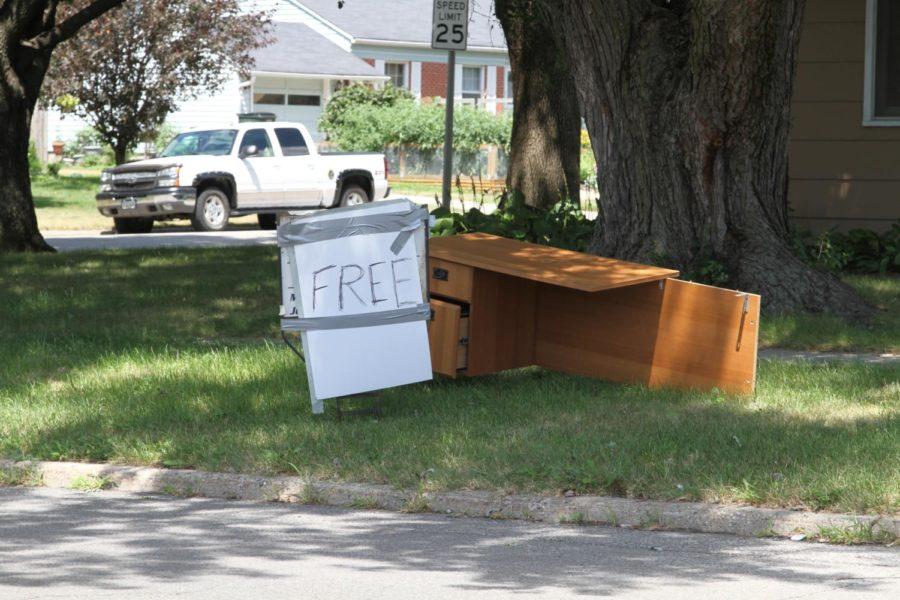 Furniture was discarded throughout the week on curbsides around Ames.