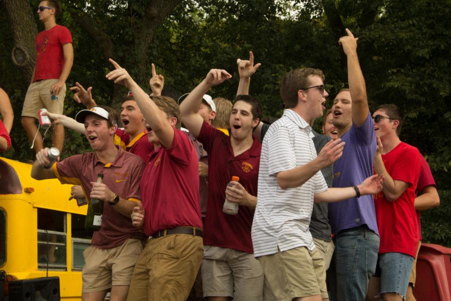 Iowa State fans gathered hours before gates opened at Jack Trice Stadium for the first tailgate of the year before the game on Sept. 2, 2017. 