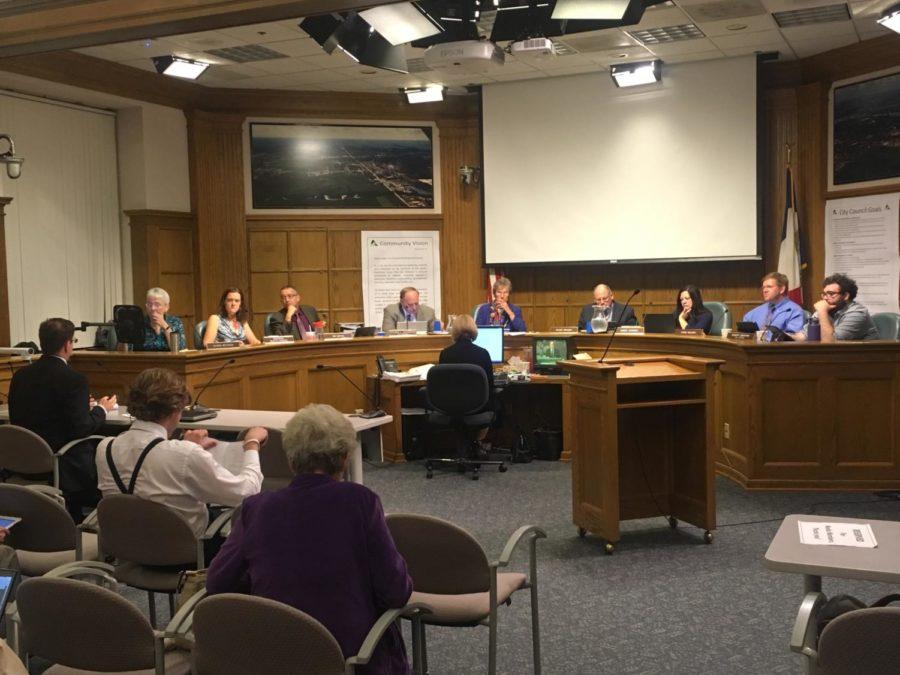 Ames City Council considers slight changes in Lincoln Way Corridor implementation plan during their meeting on Sept. 26.