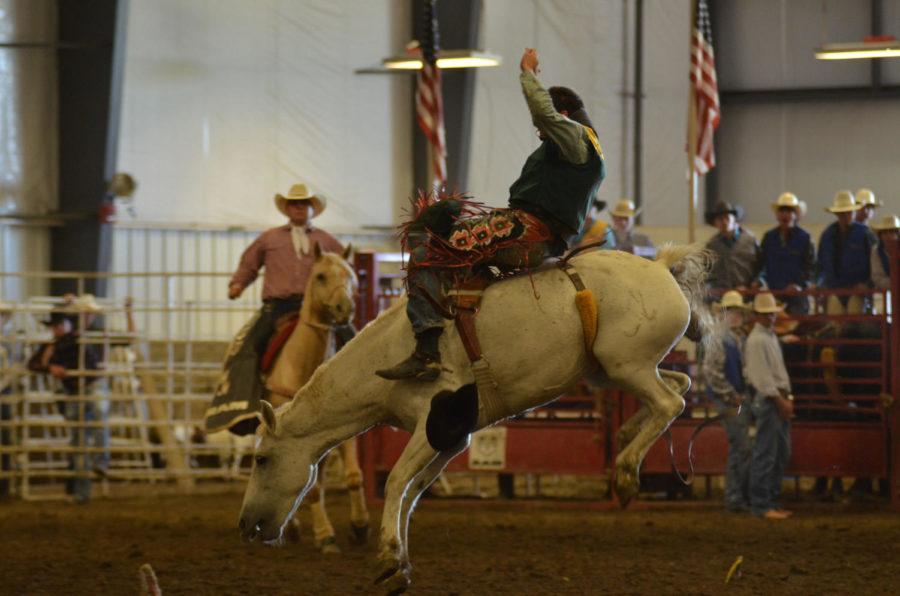The+54th+Annual+Cyclone+Stampede+was+held+in+Hansen+Ag+learning+Center+on+Saturday+and+Sunday+Oct.+1+and+2.+Iowa+State+University+Rodeo+Team+and+2016+Cyclone+stampede+Committee+hosted+the+event.%C2%A0