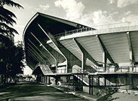 The outside of Stadio Flaminio in 1960.
