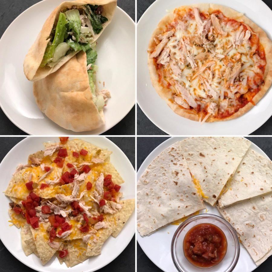 Some of the recipes made with rotisserie chicken. 