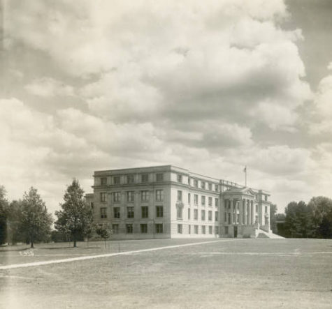 Curtiss Hall pictured shortly after completion from the northwest. 