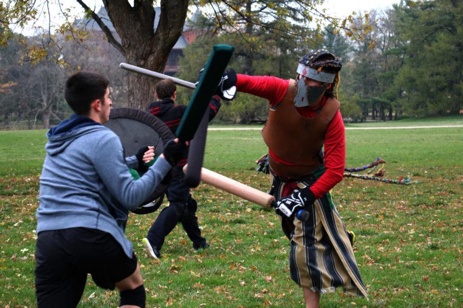 While they are not widely recognized, this medieval combat is quite a workout for those involved. It is a full contact sport that is physically demanding to those involved. Participants need to be able to think quick and strike hard to be able to stay alive in the game. “You know I use to actually play rugby before I got injured,” recalled John Elias or “Cian”. “After I healed up, I decided to try this out… Honestly this was more physically demanding for me then rugby ever was.”