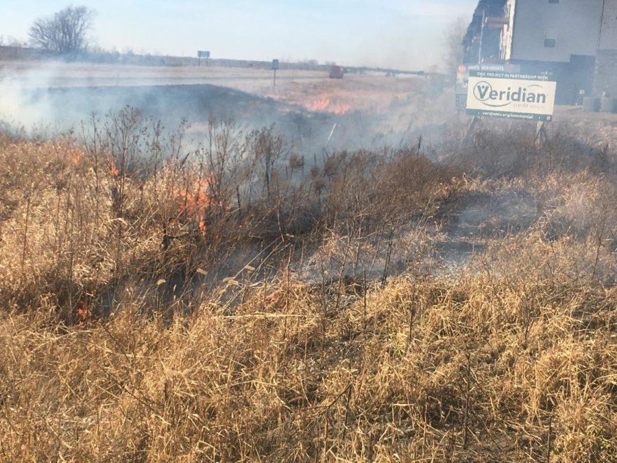 A brush fire off of Route 30 was reported Monday and extinguished before any major damage was caused.
