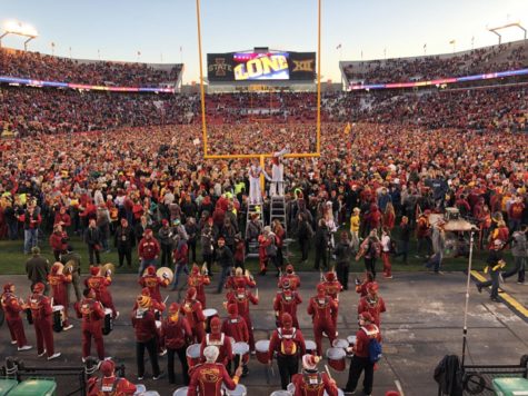 Iowa State fans stormed the field after a 14-7 victory over fourth ranked TCU. The victory is the second against a top 5 ranked opponent this season.