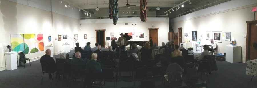 Barnhart and Souvigny performed in the Octagon Center for the Arts on Monday night. 