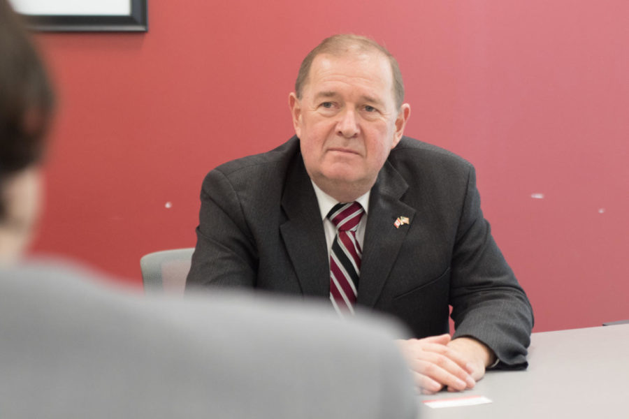 Canadian Consul General Paul Connors visited Iowa State on Thursday, Jan. 25.