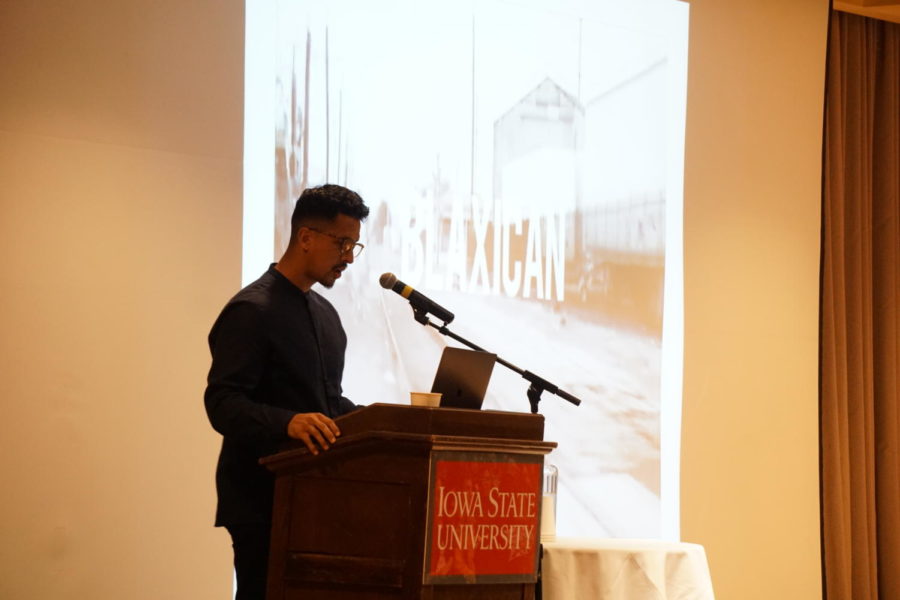 Journalist Walter Thompson-Hernandez came to Iowa State on Feb. 22 to speak to students about what its like being multicultural and speaks about how to define ones identity. 