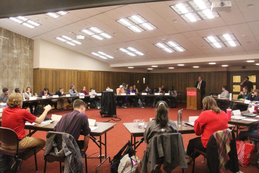 Iowa State Student Government meeting at the Memorial Union on Nov. 29. 