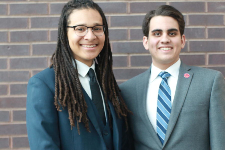 Julian Neely, a junior in journalism and mass communications, and Juan Bibilioni, a junior in mechanical engineering, want to be the next Student Government president and vice president.