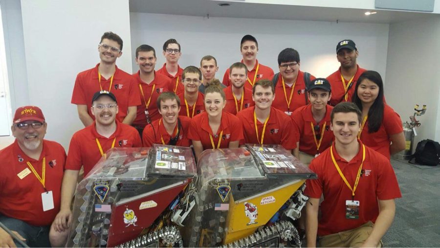 Pictured is the Cyclone Space Mining team.
