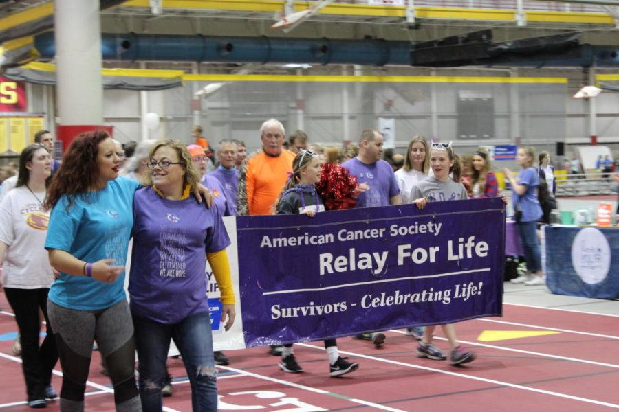 After their victory lap, the survivors were accompanied by their loved ones and caregivers. Lots of smiles and hugs were shared on the track. 