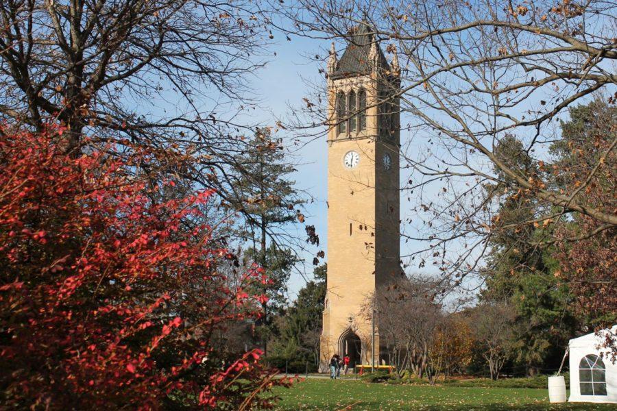The Campanile in November, taken from the southeast.