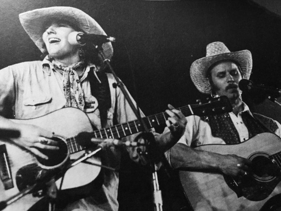 Robin and Linda Williams performing at the Winnepeg Folk Festival in the early 1980s. 
