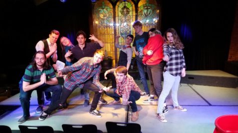 Grandma Mojos Improv Comedy Troupe performed for the last time this semester at the Maintenance Shop on Wednesday night 