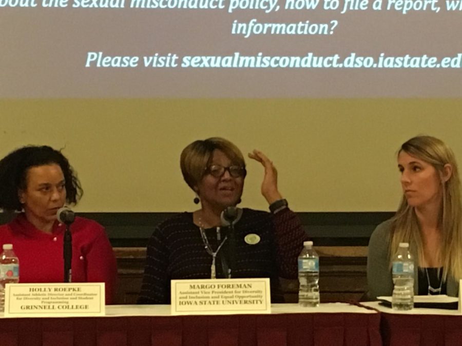 Margo Foreman speaks as a panelist during the panel discussion following the ABC 20/20 special Sister Survivors. 