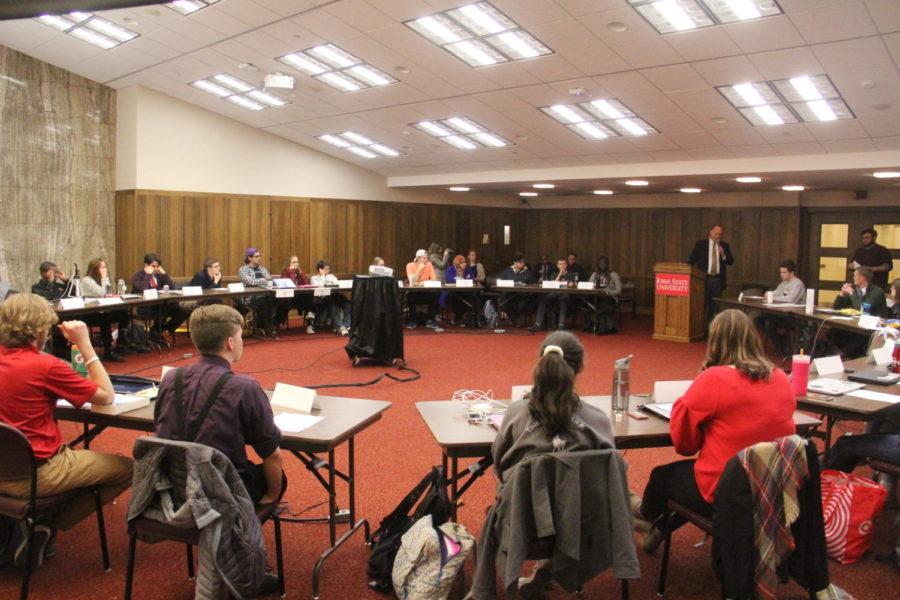 Iowa State Student Government meeting at the Memorial Union on Nov. 29. 