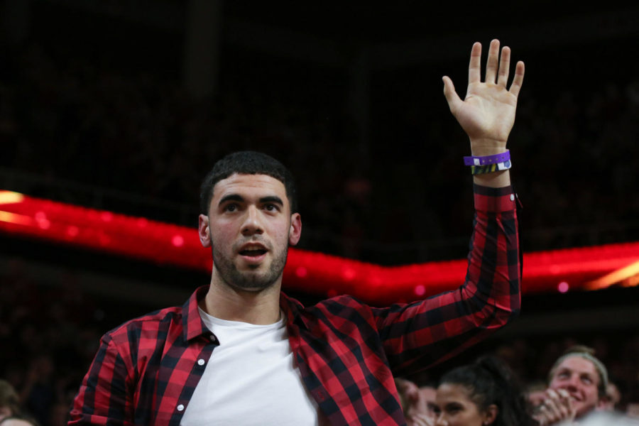 Former Iowa State forward Georges Niang was in the crowd for the Cyclones game against TCU Feb. 18, 2017.