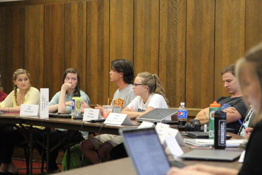 Sen. Sam Freestone voiced his concerns with the new trademark policy to university officials at the Aug. 29 Student Government meeting. Sen. Freestone introduced a controversial Resolution regarding trademark at the previous meeting. 