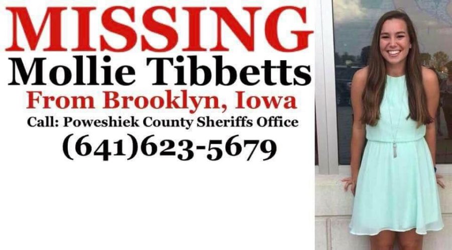 Mollie Tibbetts has been missing since July 18, 2018. Anyone with information in the case is asked to call Crime Stoppers of Central Iowa at 1-800-452-1111. There is also a dedicated email that accepts tips: tips@poweshiekcosheriff.com.