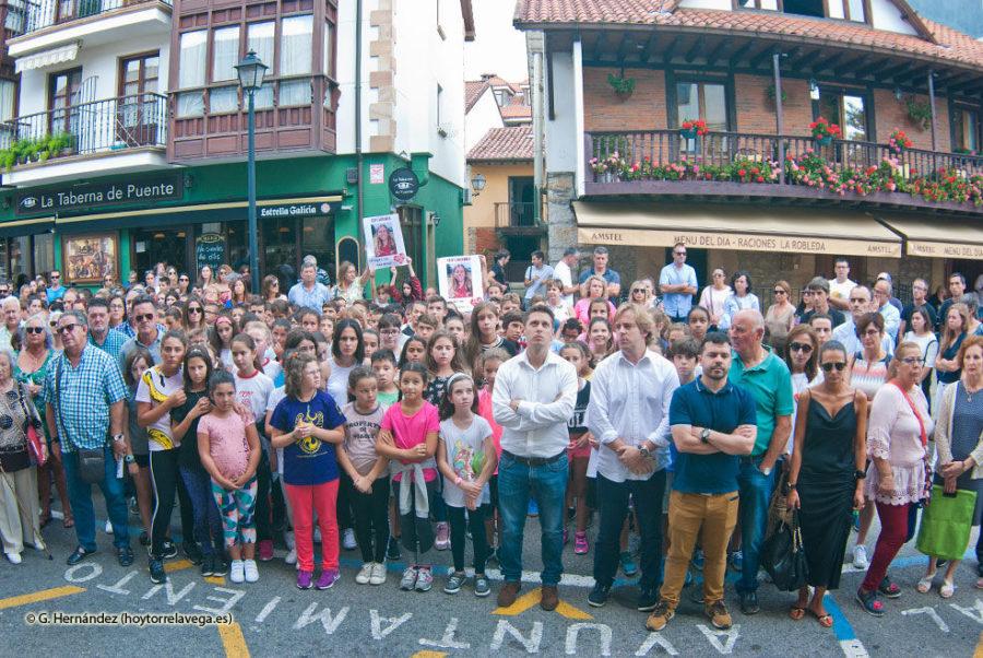 The citizens of Puente San Miguel, Spain mourn the death of Celia Barquin Arozamena. 