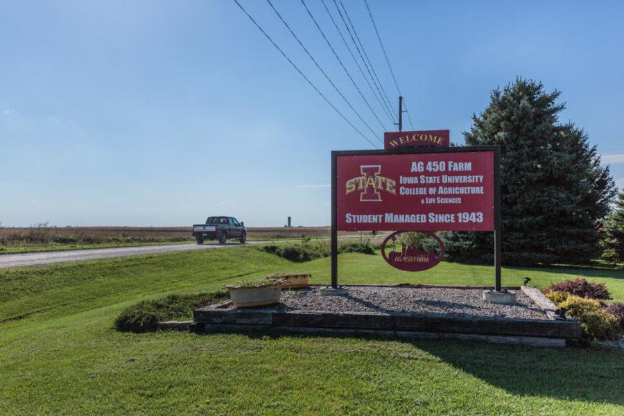 At the Ag450 Farm, the students create all of the welded decorations, you can see one of them hanging from the sign.