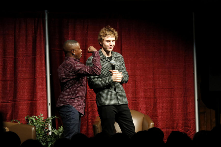 American Horror Story actor Evan Peters was in the Great Hall of the Memorial Union on Sept. 28. Peters took part in a Q&A monitored by junior Les Mwirichia. Peters left the crowd with some advice, “If you have a dream, you want to go after it, you want to do it just do it.”