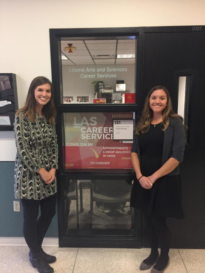 Taren Crow (left) director of LAS services, and Angela Wagner (right) career education coordinator of LAS Career Services. 