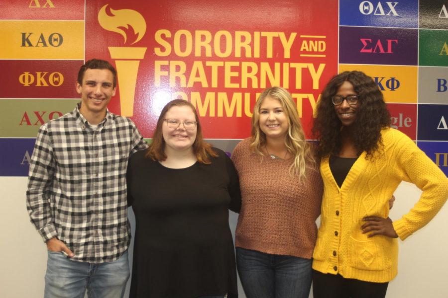 After years of division, the four greek councils have begun to unite thanks to the efforts of the council presidents, Adam Schroder, Micaela Choate, Jackie Lawler and Jasmine Scott. 