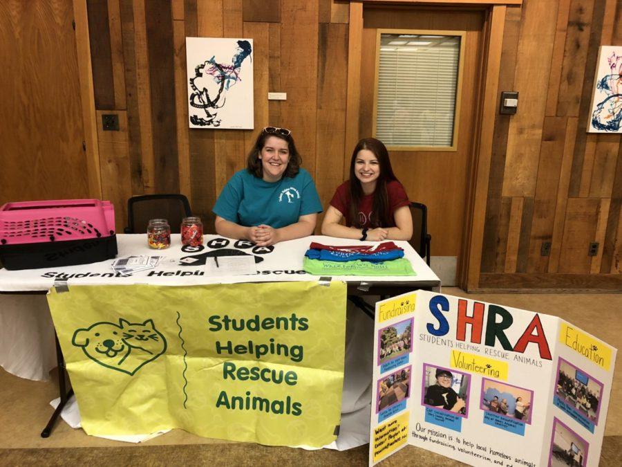 Members of Students Helping Rescue Animals set up a table at Destination Iowa State to invite members to join. The group is a volunteer organization aimed on helping shelter animals and educate the community about what they can do to help. 