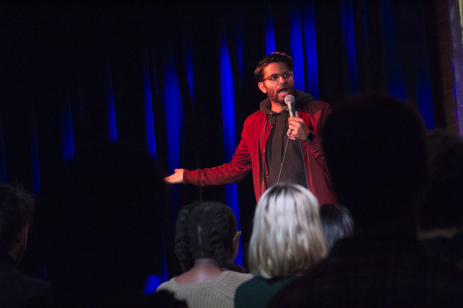 Asif Ali performed at the Maintenance Shop on Oct. 25 for the Student Union Boards Comedy Night. He told jokes about growing up in Arizona, visiting India, arranged marriage, clubbing and dating.