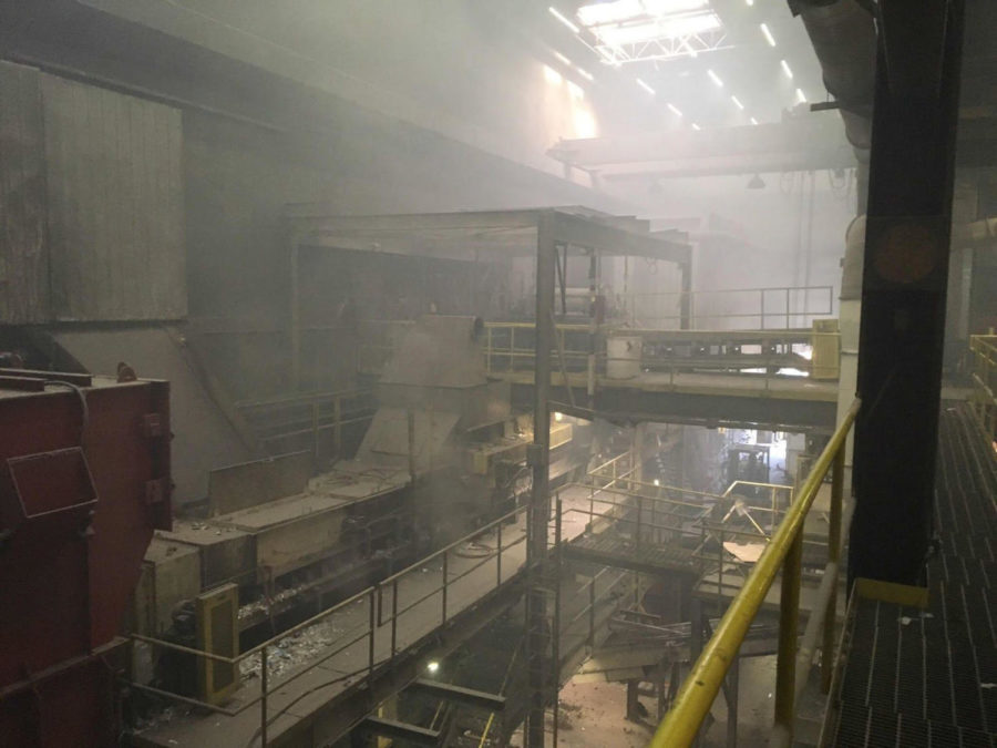 The Ames Resource Recovery Plant after thrown away fireworks caused a fire.
