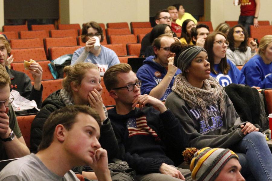 Iowa State University College Democrats welcomed students to a election watch party on Nov. 6 in Marston Hall. The election resulted in Democrats taking control of the House of Representatives.