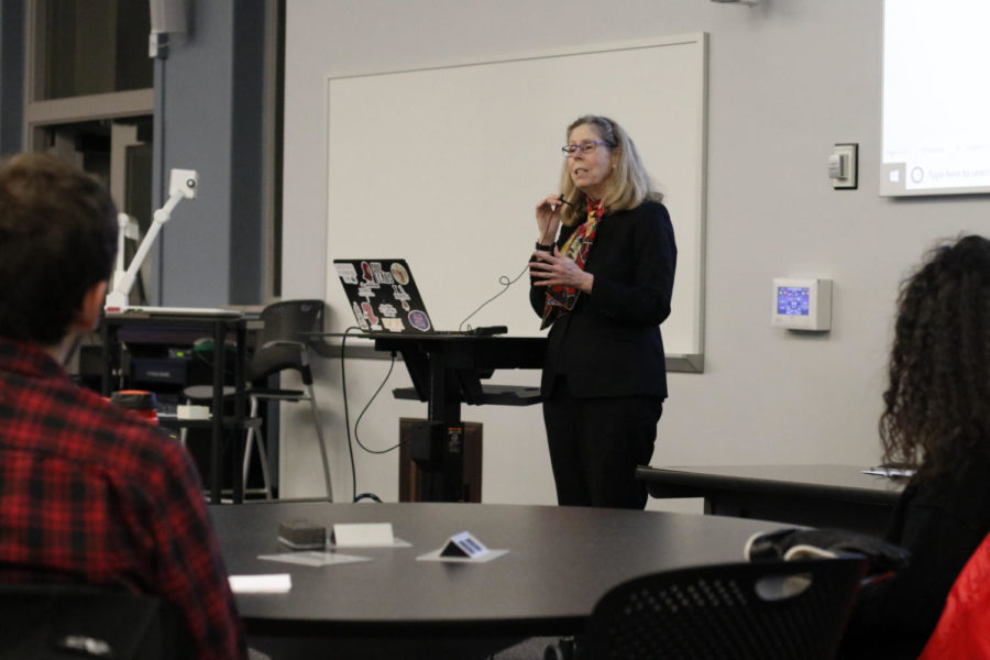 The Graduate and Professional Student Senate held a town hall and listening session with Iowa State President Wendy Wintersteen on Nov. 14, 2018, in Room 198 in Parks Library.