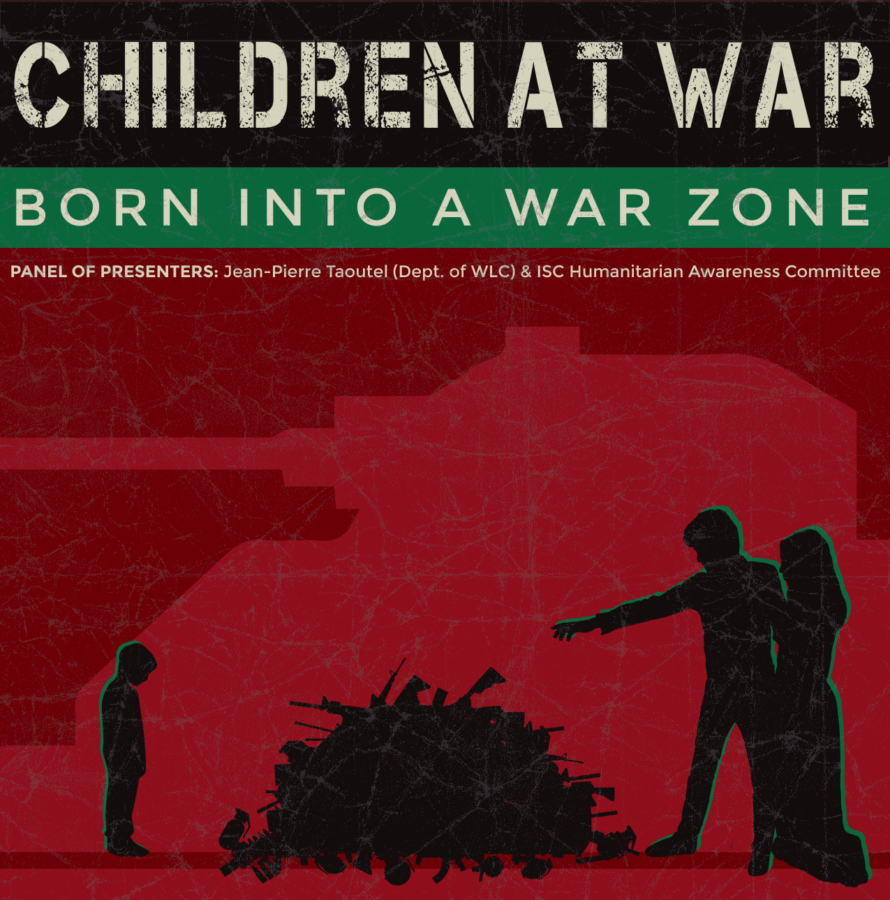 Children at War: Born into a War Zone, is a lecture presented by an Iowa State lecturer who grew up in a war-torn country. 
