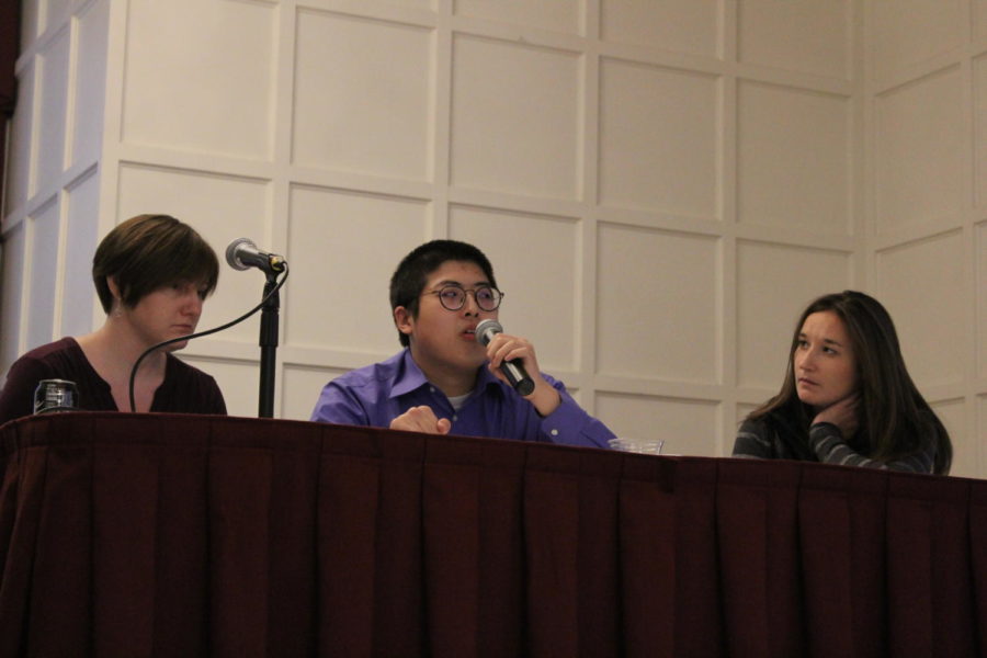 Thats not what being non-disabled means, its what being human means, being able to rely on each other for things. says Vincent Lin answering a question on transportation with a disability at the Your Instructor Said What? Student panel for Disability Awareness Week at the Memorial Union on Nov. 1.