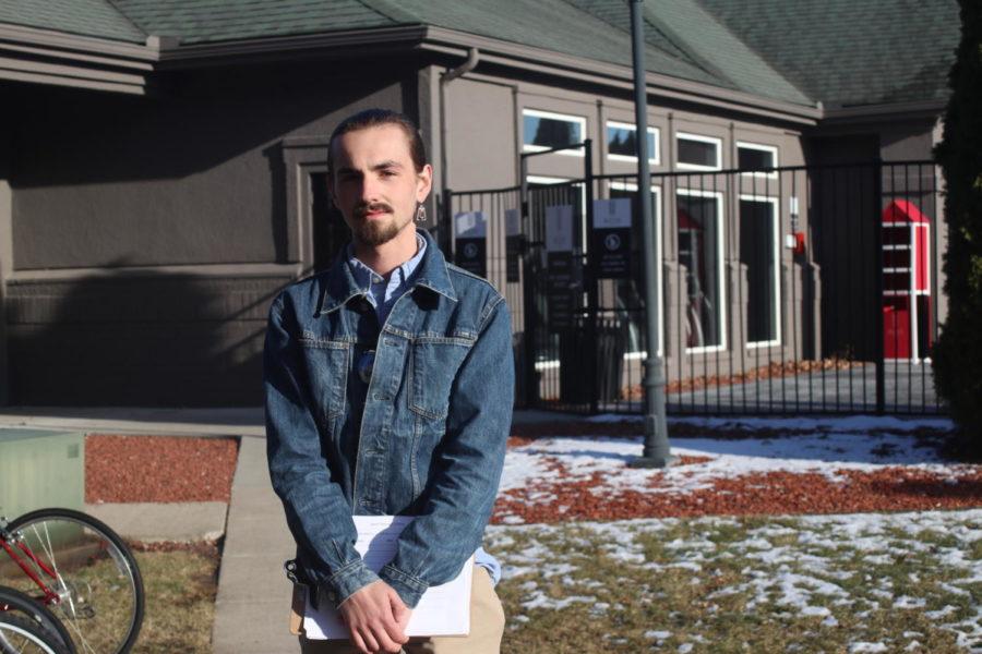 Preston Burris has helped lead the Ames Tenant Union as they petitioned The Madison throughout November.