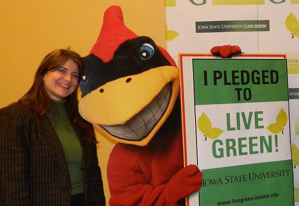 Merry Rankin, director of sustainability at Iowa State and director of the Live! Green Initiative, will be celebrating 10 years at Iowa State this year.