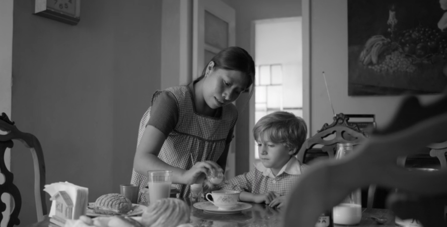 Best Leading Actress-nominated Yalitza Aparicio and Marco Graf in the Best Picture nominated Roma.