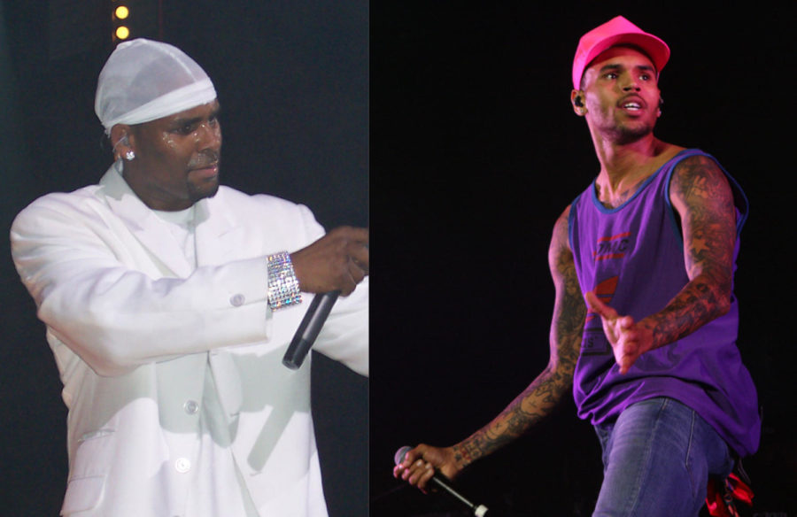 R&B artists R. Kelly (left) and Chris Brown (right) have been at the center of many sexual and physical abuse allegations throughout the course of their careers.