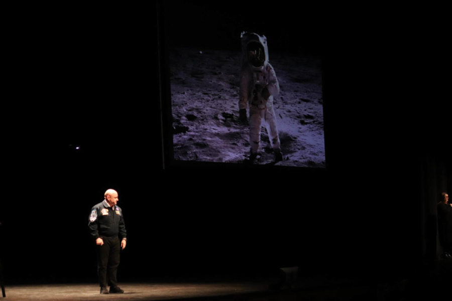 Capt.+Scott+Kelly+talks+about+his+upbringing%2C+naval+career%2C+time+in+space+and+time+back+on+Earth+to+an+almost+full+C.Y.+Stephens+Auditorium+on+Feb.+18.