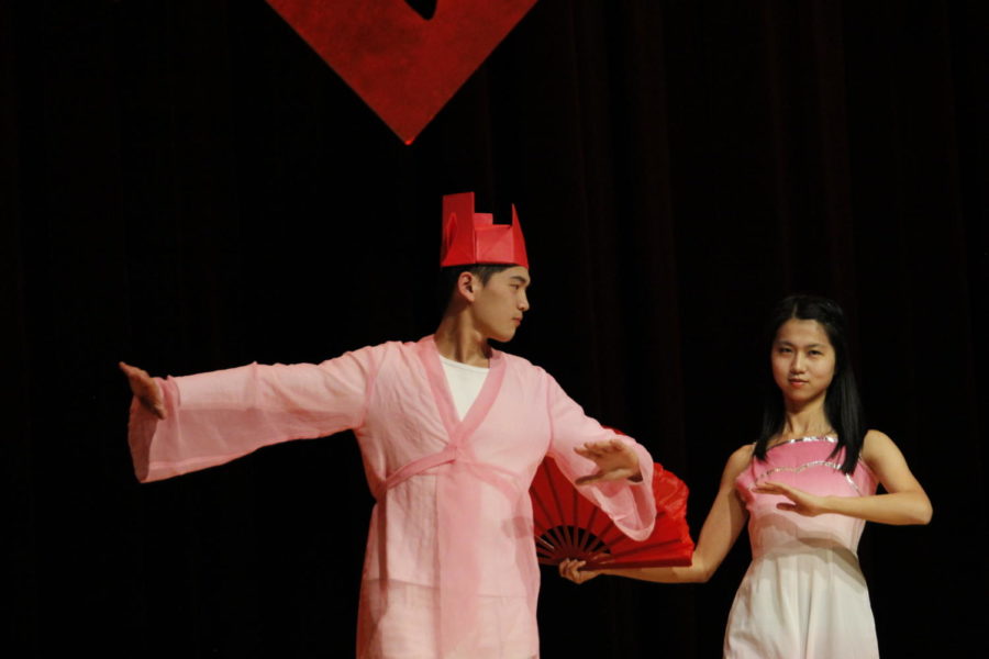 Students perform during the Chinese Spring Festival Gala Jan. 29. The festivities celebrated the Chinese New Year. 